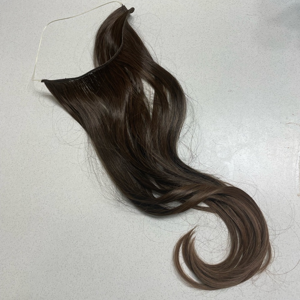 Synthetic Brown Halo Hair Extension
